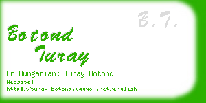 botond turay business card